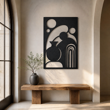 Abstract Arches, Black 