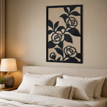 Vivid Flowers, Black