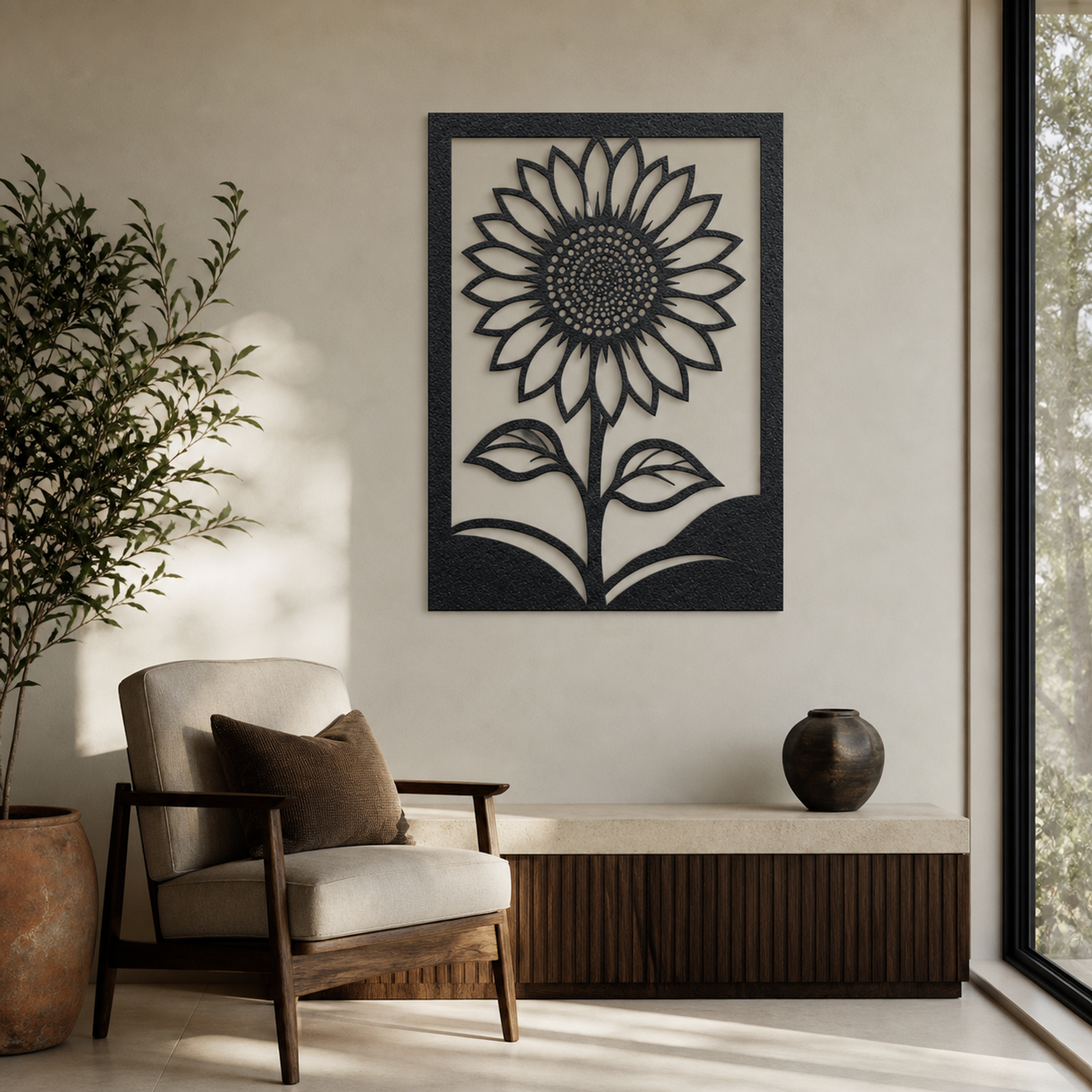 Black Sunflower, Black 