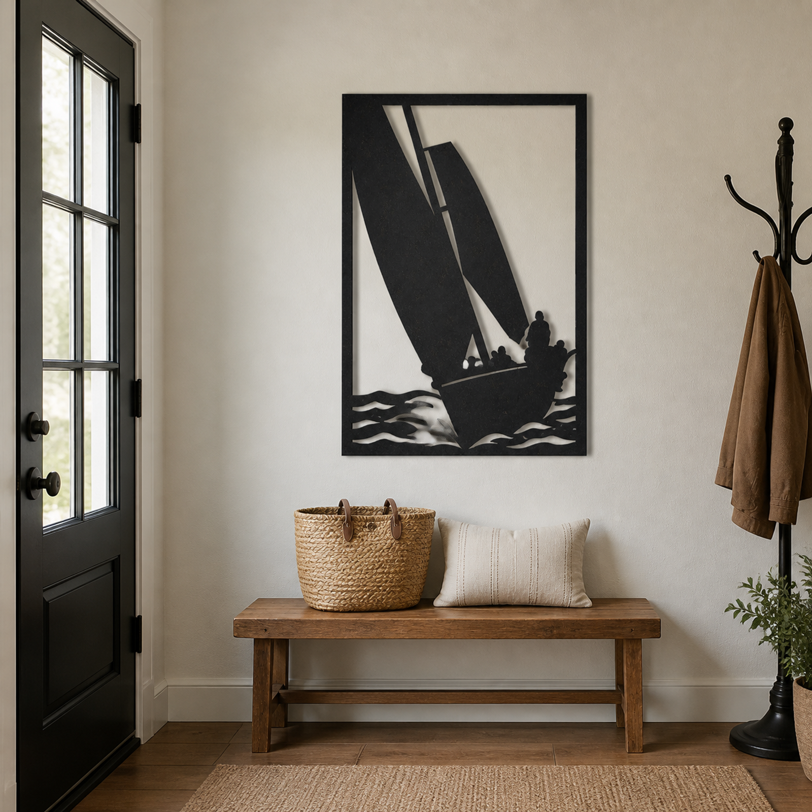 Black Sailboat, Black