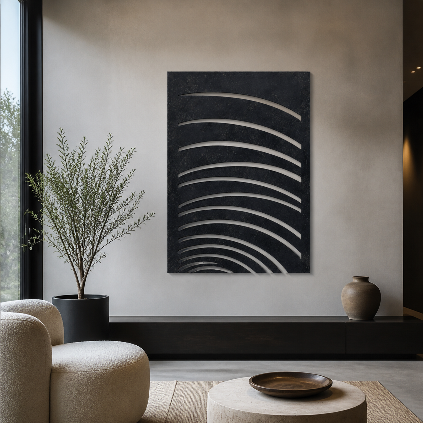 Midnight Curved Rhythm, Black 