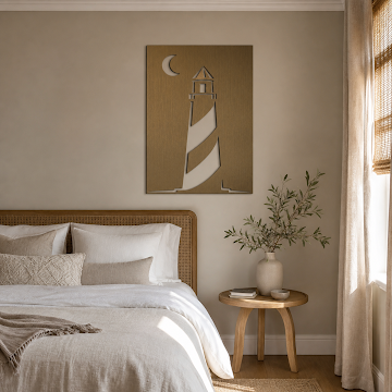 Moonlit Lighthouse, Bronze 