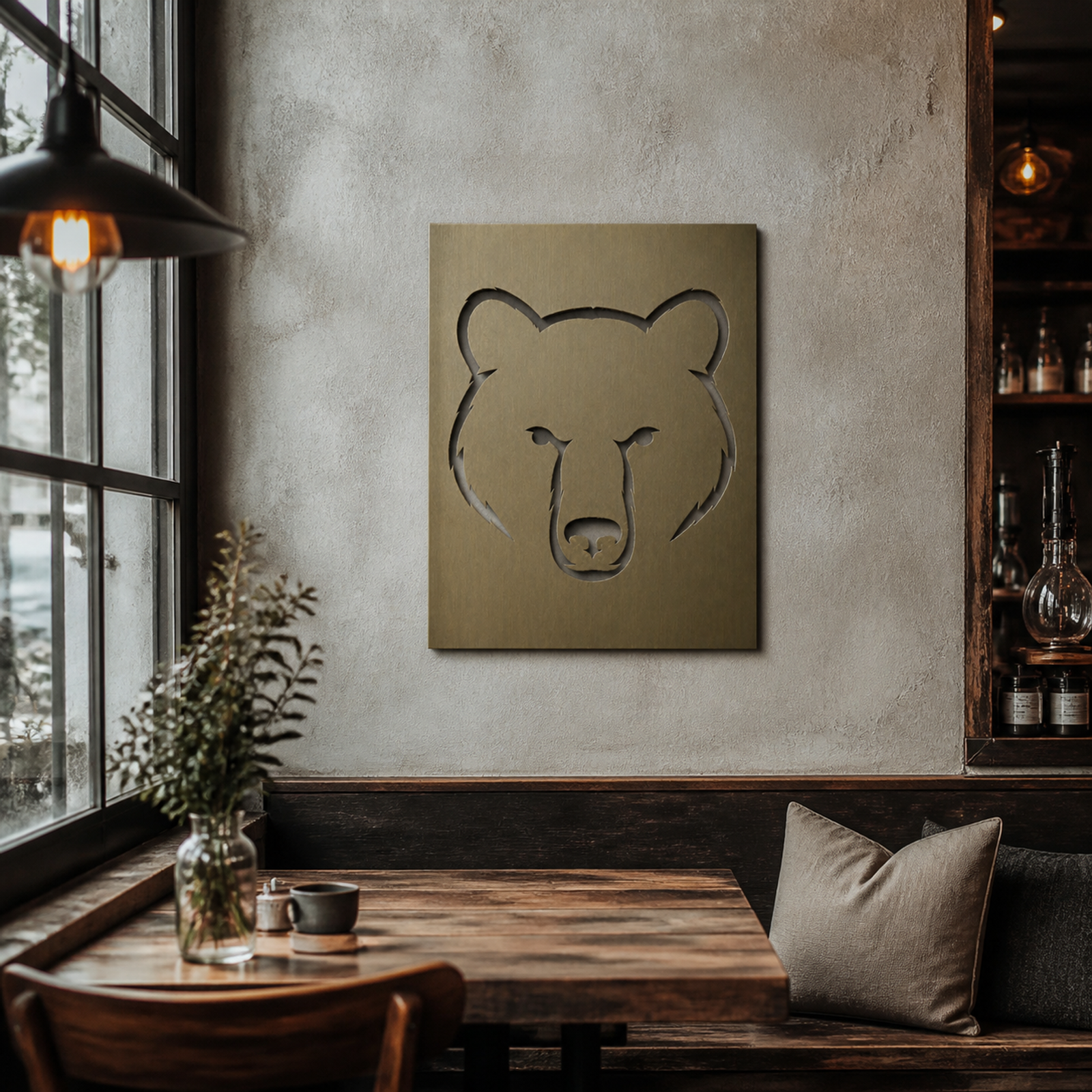 Rustic Bear, Bronze