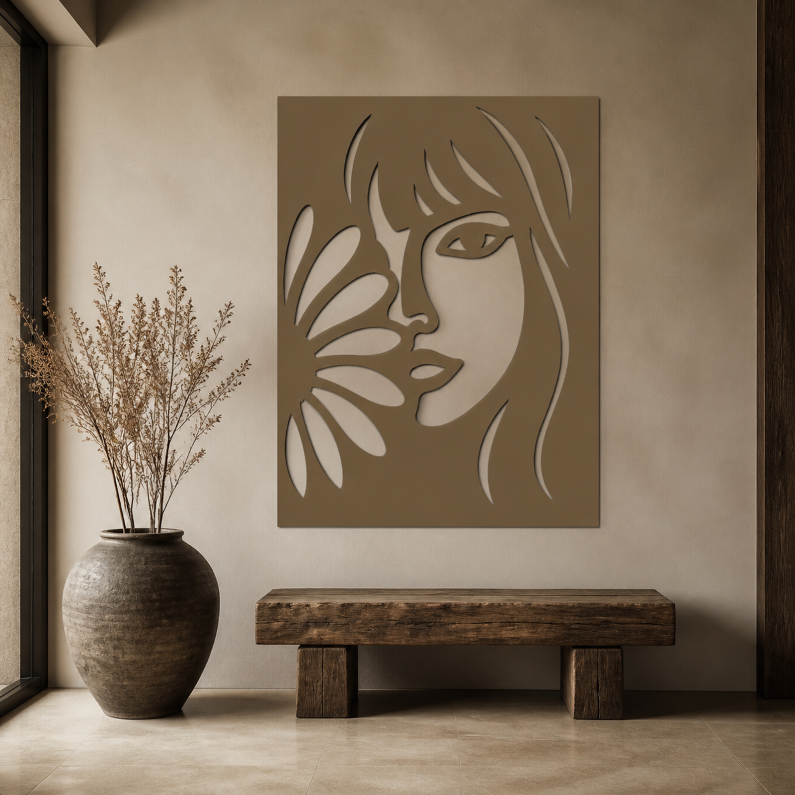 Warm Umber Color Field, Bronze