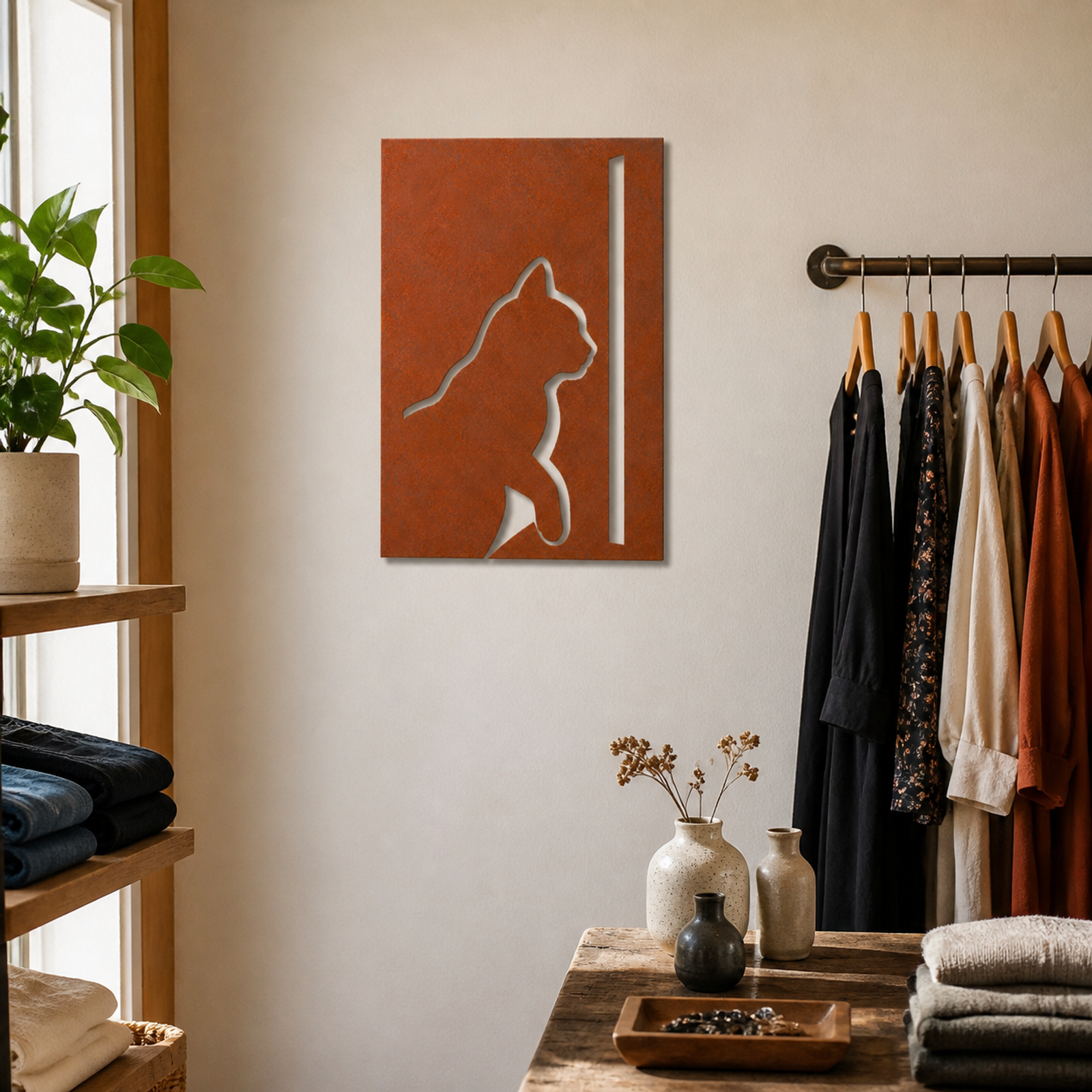 Naughty Cat, Rust Patina