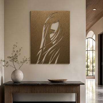 Modern Veiled Gaze, Bronze 