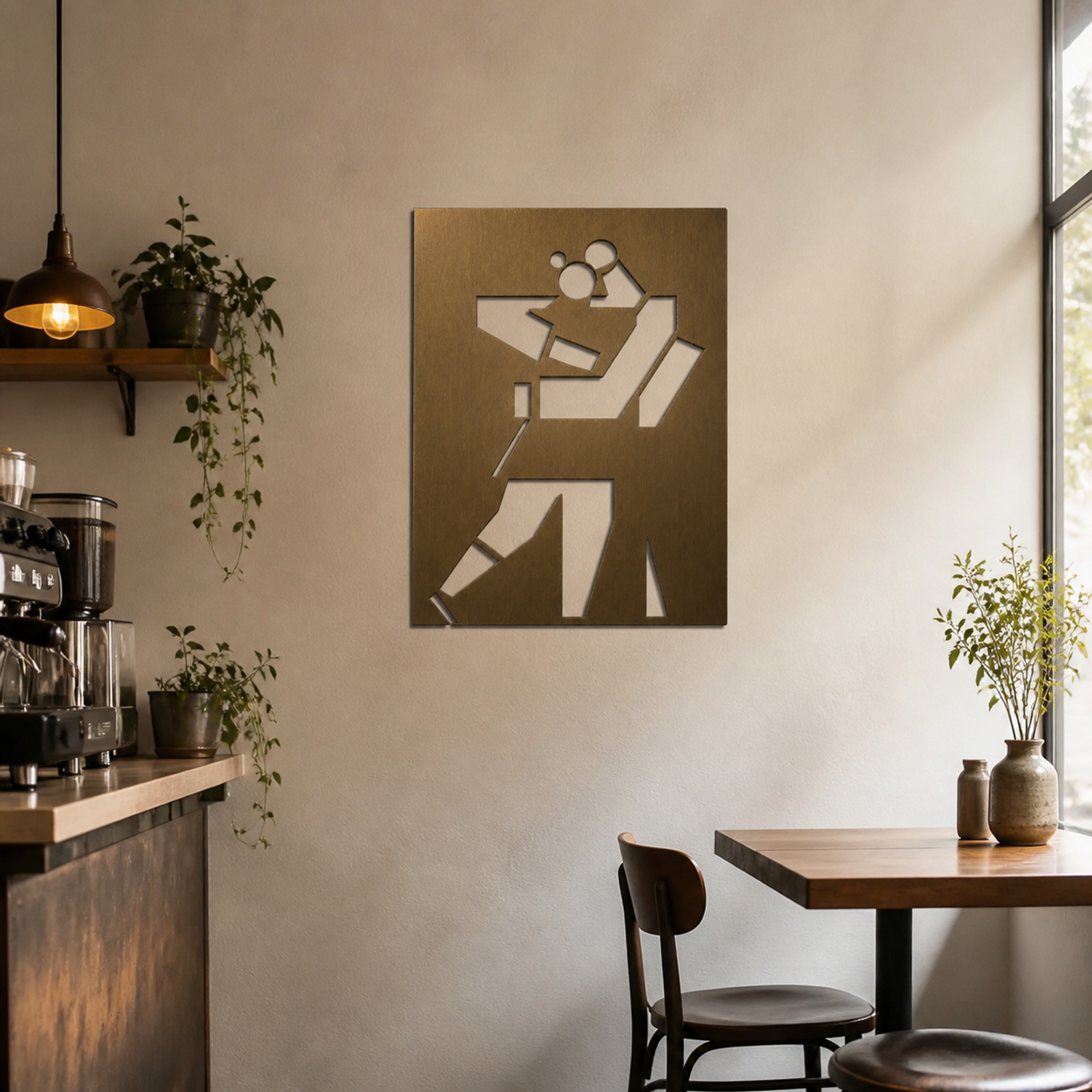 Abstract Jazz Figure, Bronze 