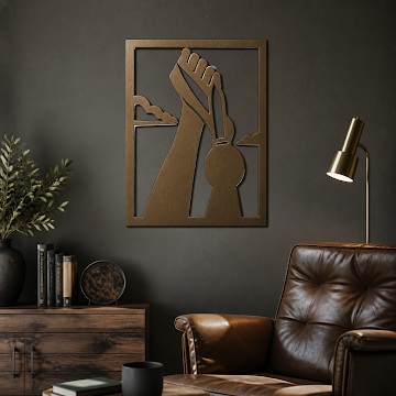 Raised Hand Statement, Bronze