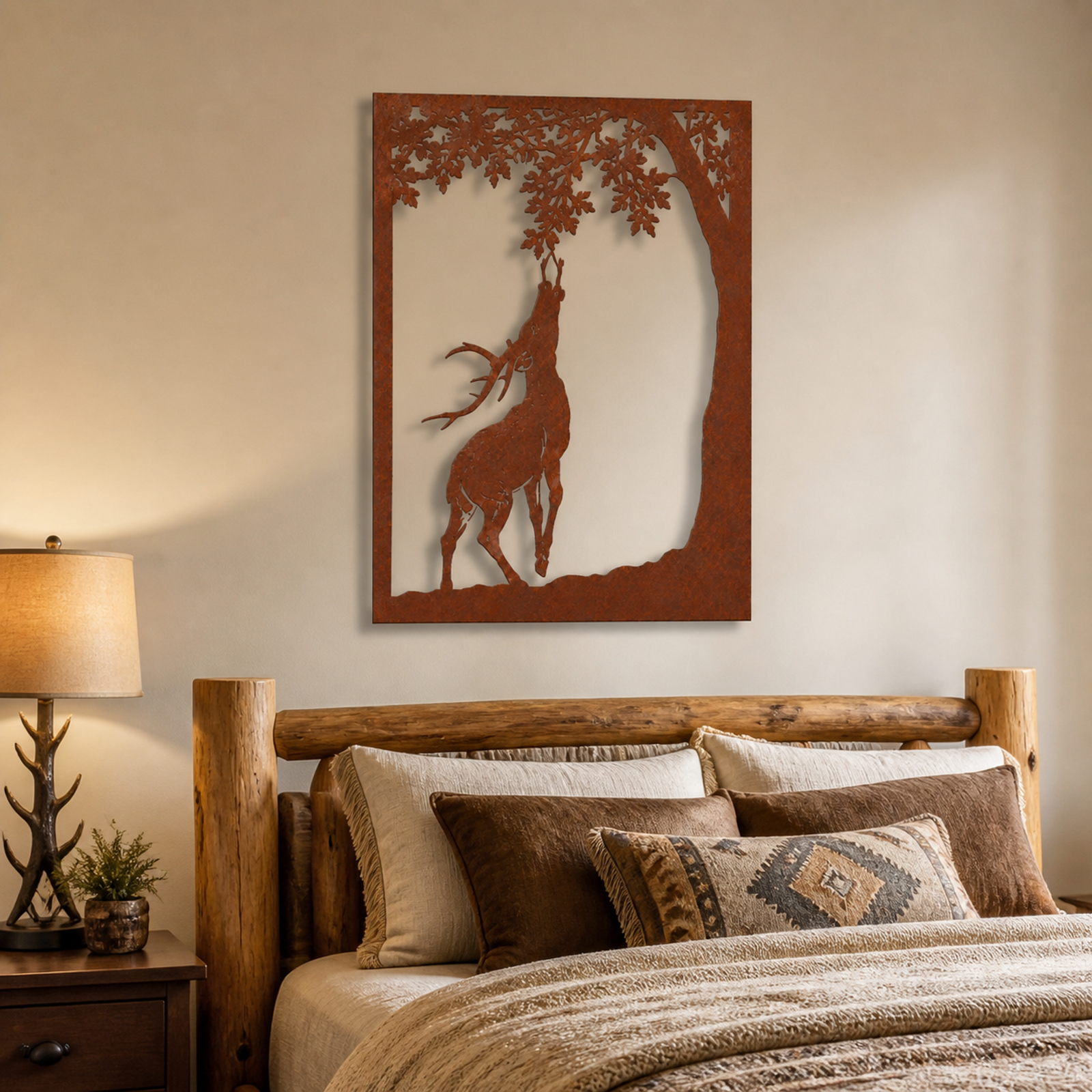 Woodland Deer, Rust Patina 