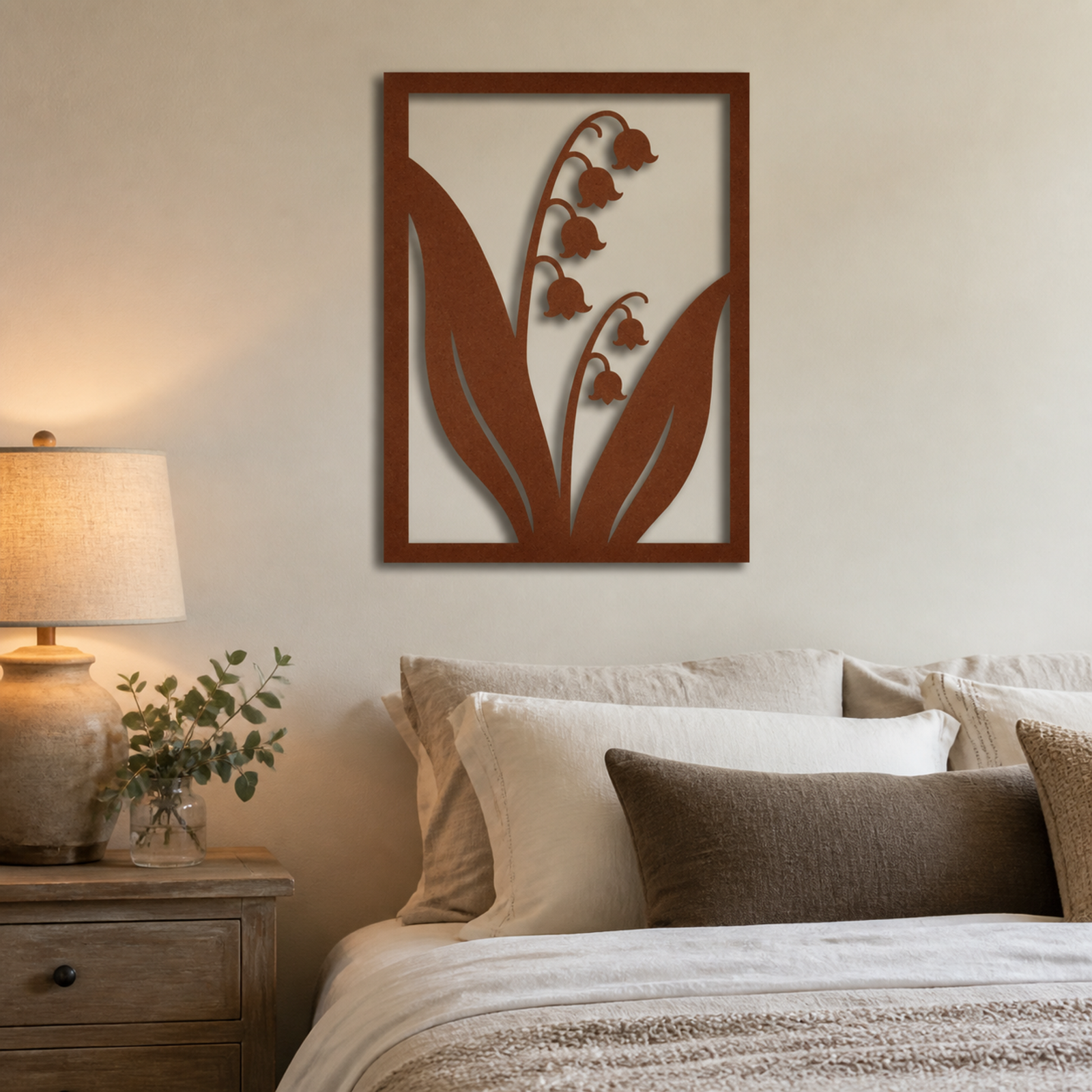 Botanical Silhouette, Rust Patina 