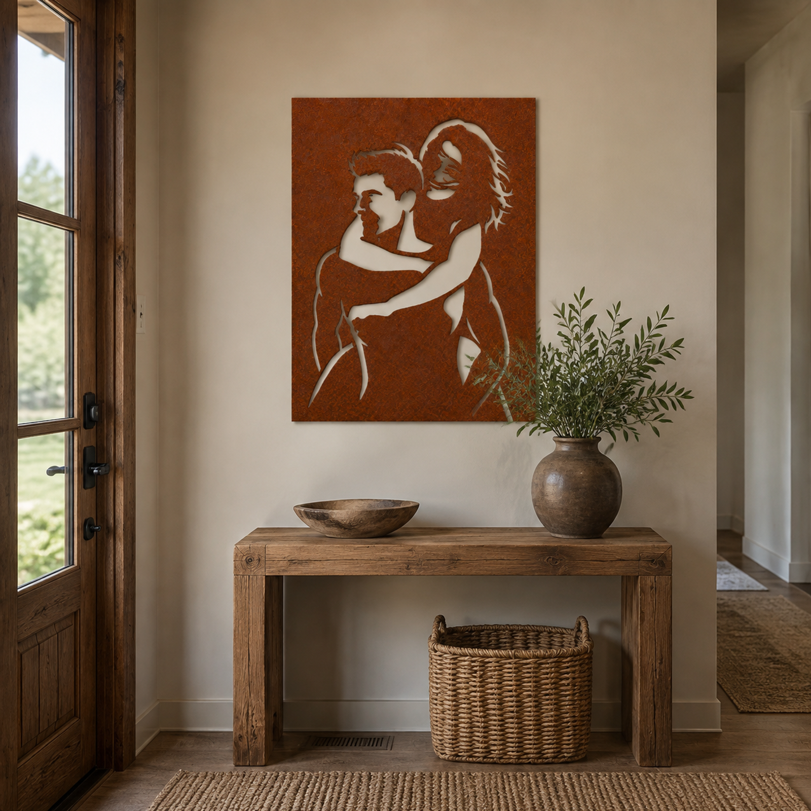 Romantic Embrace, Rust Patina 