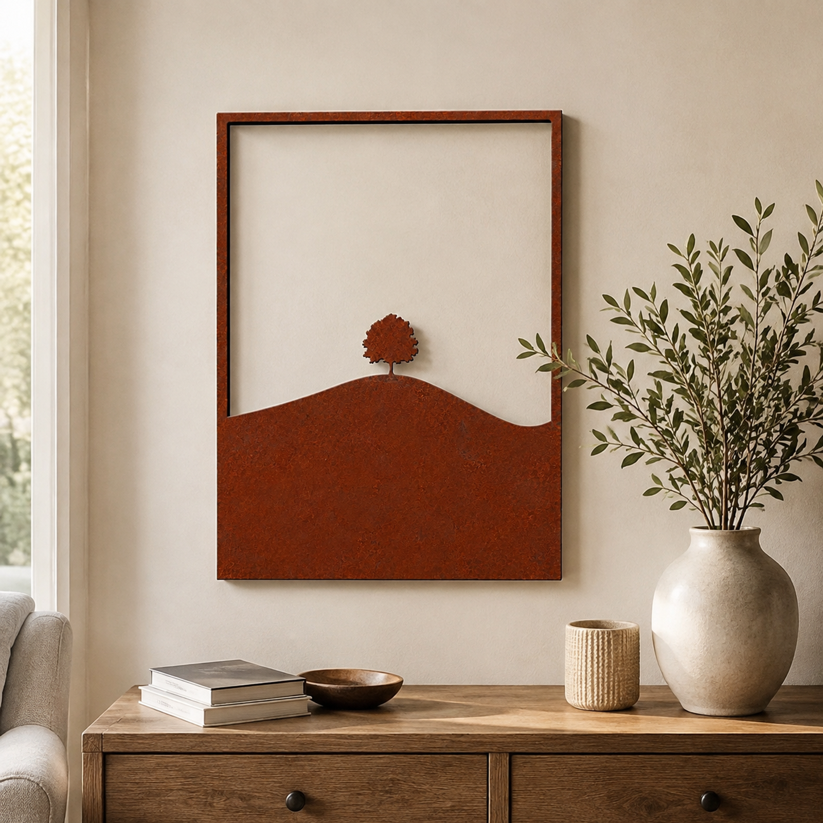 Solitary Tree, Rust Patina
