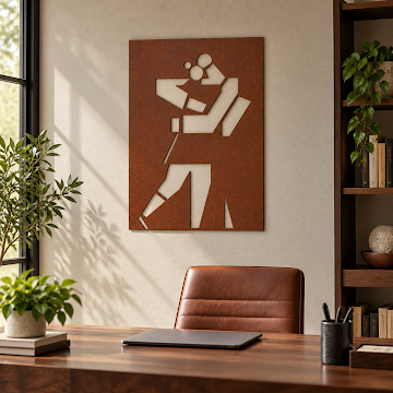 Basketball Motion, Rust Patina 