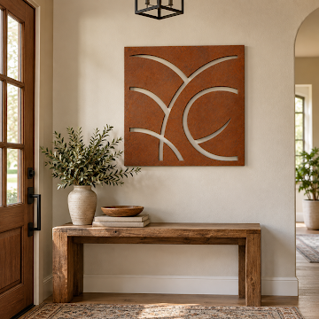 Terracotta Arc Motion, Rust Patina 