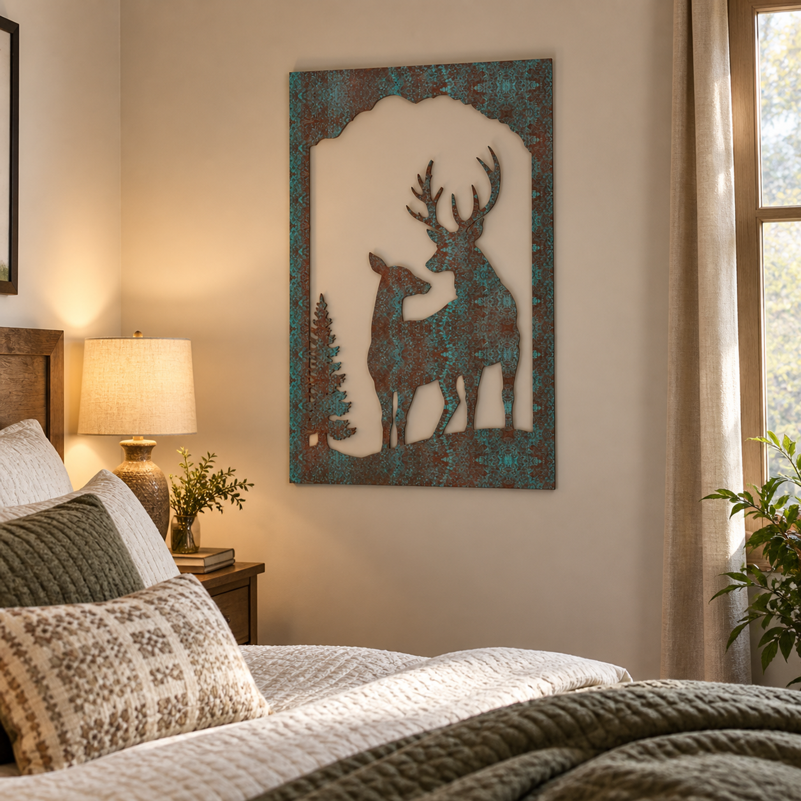Deer Forest, Verdigris Patina 