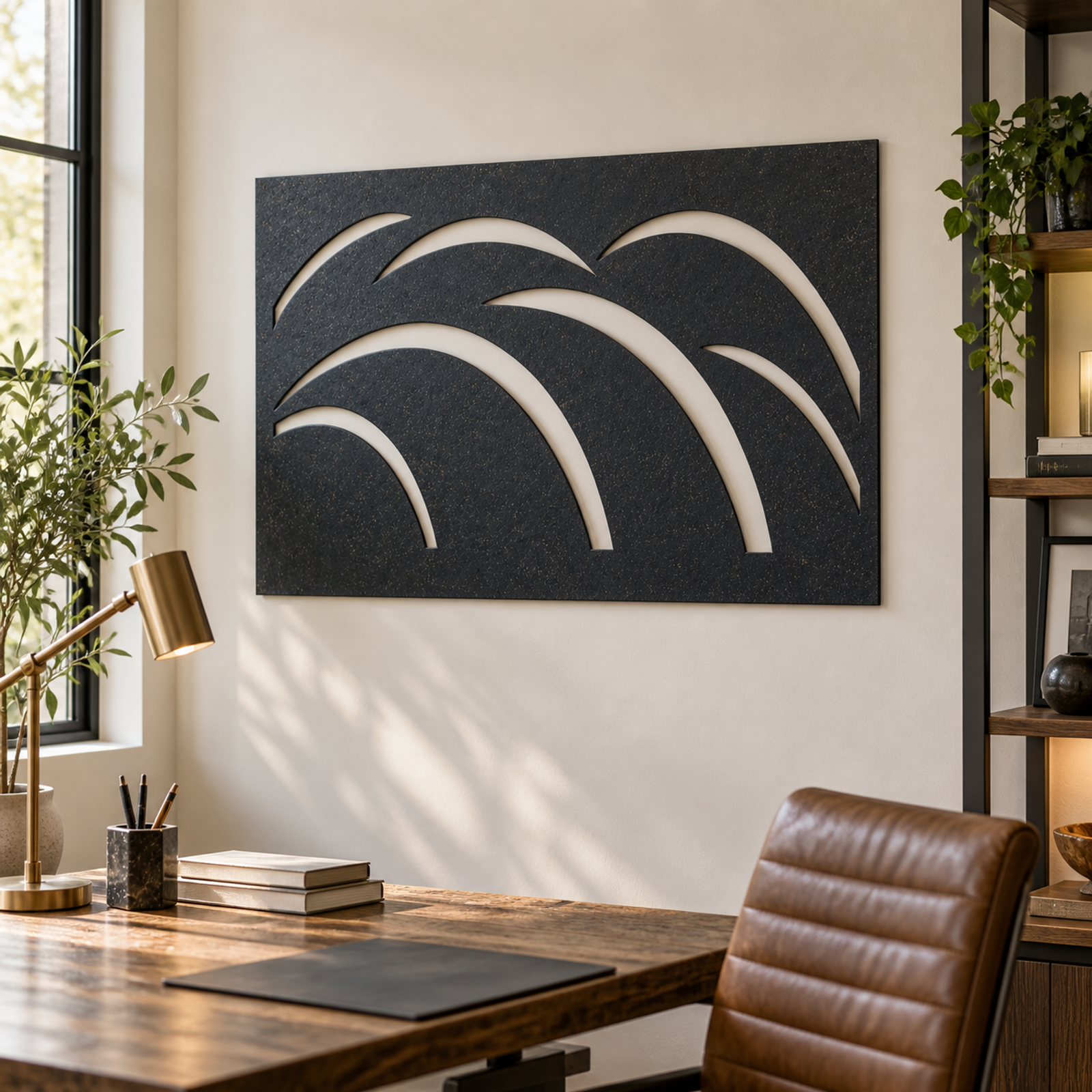 Monochrome Sweeping Arcs, Black