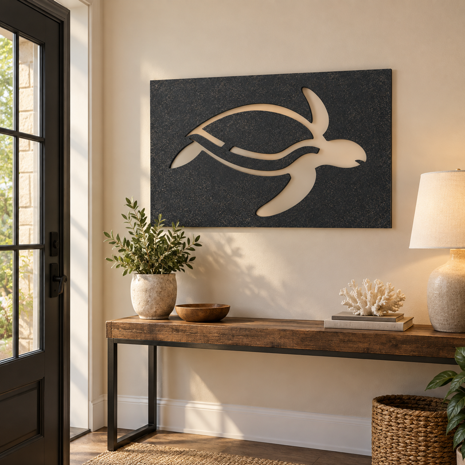 Shadow Turtle Cutout, Black 