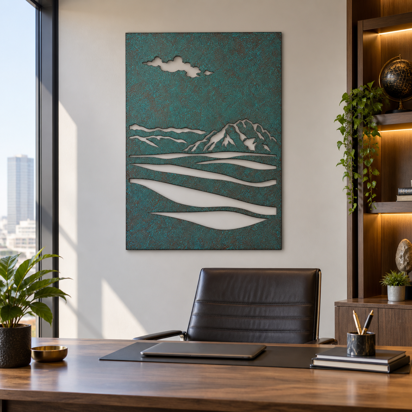 Mountain Horizon, Verdigris Patina 