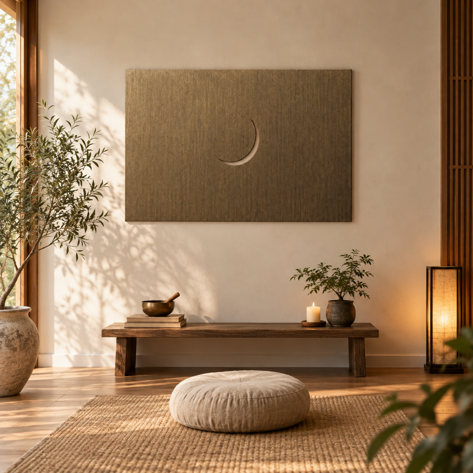 Crescent in Earth Tones, Bronze