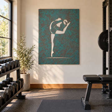 Vertical Dancer Silhouette, Verdigris Patina