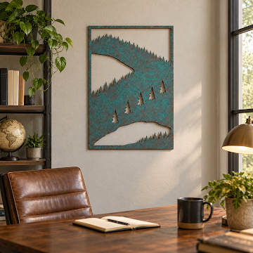 Turquoise Forest Ridge, Verdigris Patina 