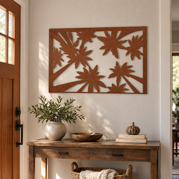 Autumn Botanical Canopy, Rust Patina 